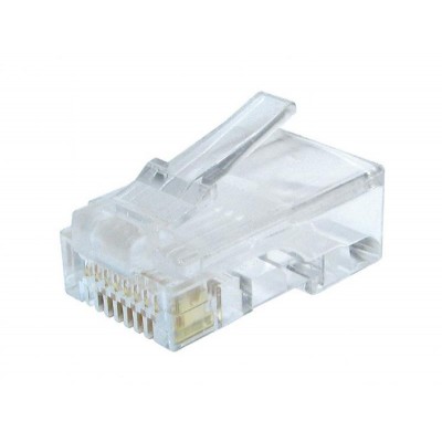 Купить ᐈ Кривой Рог ᐈ Низкая цена ᐈ Коннектор RJ 45 Cablexpert (LC-8P8C-002/50) 8P8C, Cat.6, с золоченными контактами (50 шт/уп)