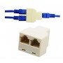 Купить ᐈ Кривой Рог ᐈ Низкая цена ᐈ Разветвитель порта RJ45 Atcom 8P8C- RJ-45 1 port to 2 port (12450)