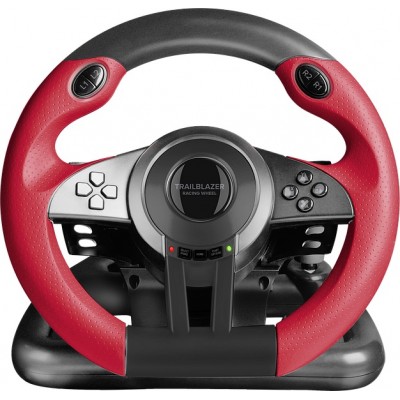 Купить ᐈ Кривой Рог ᐈ Низкая цена ᐈ Руль Speed Link Trailblazer Racing Wheel (SL-450500-BK) Black/Red USB