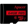 Купить ᐈ Кривой Рог ᐈ Низкая цена ᐈ Карта памяти MicroSDHXC 64GB UHS-I Class 10 Apacer + SD adapter (AP64GMCSX10U5-R)