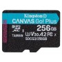 Купить ᐈ Кривой Рог ᐈ Низкая цена ᐈ Карта памяти MicroSDXC 256GB UHS-I/U3 Class 10 Kingston Canvas Go! Plus R170/W90MB/s (SDCG3