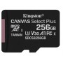 Купить ᐈ Кривой Рог ᐈ Низкая цена ᐈ Карта памяти MicroSDXC 256GB UHS-I/U3 Class 10 Kingston Canvas Select Plus R100/W85MB/s (SDC