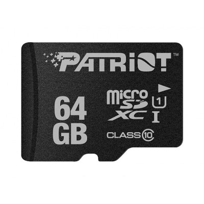 Купить ᐈ Кривой Рог ᐈ Низкая цена ᐈ Карта памяти MicroSDXC 64GB UHS-I Class 10 Patriot LX (PSF64GMDC10)