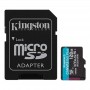 Купить ᐈ Кривой Рог ᐈ Низкая цена ᐈ Карта памяти MicroSDXC 128GB UHS-I/U3 Class 10 Kingston Canvas Go! Plus R170/W90MB/s + SD-а