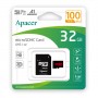 Купить ᐈ Кривой Рог ᐈ Низкая цена ᐈ Карта памяти MicroSDHC 32GB UHS-I Class 10 Apacer + SD adapter (AP32GMCSH10UB-R)