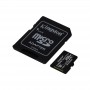 Купить ᐈ Кривой Рог ᐈ Низкая цена ᐈ Карта памяти MicroSDXC 256GB UHS-I/U3 Class 10 Kingston Canvas Select Plus R100/W85MB/s + SD