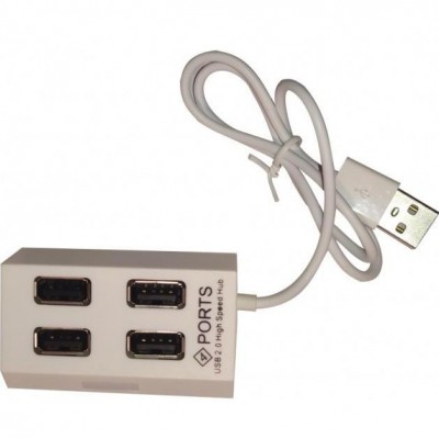 Купить ᐈ Кривой Рог ᐈ Низкая цена ᐈ Концентратор USB 2.0 Atcom TD4004 4хUSB2.0 White (AT10724)