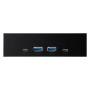 Купить ᐈ Кривой Рог ᐈ Низкая цена ᐈ USB-хаб Frime USB 3.1 2 x type A & 2 x type C VL820 Black (ECF-FP2xTA&2xTC.54)