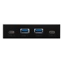 Купить ᐈ Кривой Рог ᐈ Низкая цена ᐈ USB-хаб Frime USB 3.1 2 x type A & 2 x type C VL820 Black (ECF-FP2xTA&2xTC.32)