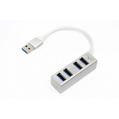 Купить ᐈ Кривой Рог ᐈ Низкая цена ᐈ Концентратор USB Frime 4хUSB3.0 Silver (FH-30520)