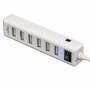 Купить ᐈ Кривой Рог ᐈ Низкая цена ᐈ Концентратор USB 2.0 Frime 7хUSB2.0 White (FH-20041)