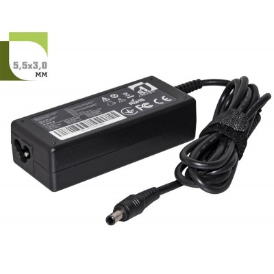 Купить ᐈ Кривой Рог ᐈ Низкая цена ᐈ Блок питания 1StCharger для ноутбука Samsung 19V 60W 3.16A 5.5x3.0 (AC1STSA60WA)