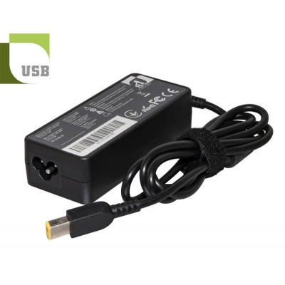 Купить ᐈ Кривой Рог ᐈ Низкая цена ᐈ Блок питания 1StCharger для ноутбука Lenovo 20V 65W 3.25A USB (AC1STLE65WC)