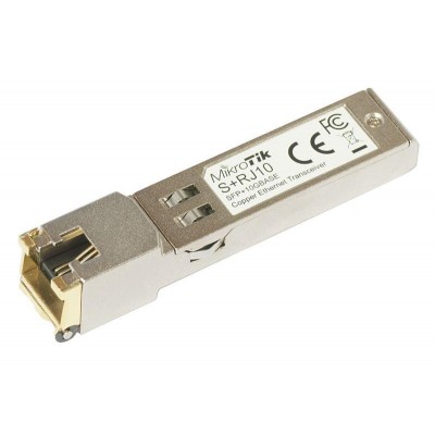 Купить ᐈ Кривой Рог ᐈ Низкая цена ᐈ Модуль SFP Mikrotik S+RJ10 (SFP+ to RJ-45, 10G)