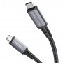 Купить ᐈ Кривой Рог ᐈ Низкая цена ᐈ Кабель Hoco US01 USB Type-C - USB Type-C (10Gbps), 100W, 1.8 м, Black (US0118B)