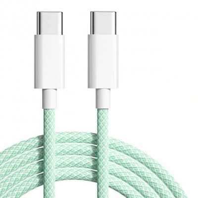 Купить ᐈ Кривой Рог ᐈ Низкая цена ᐈ Кабель Apple Woven Charge USB Type-C - USB Type-C, 1м, Green (K28437)