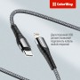 Купить ᐈ Кривой Рог ᐈ Низкая цена ᐈ Кабель ColorWay USB Type-C - Lightning (M/M), PD Fast Charging, 3.0 А, 2 м, Grey (CW-CBPDCL0