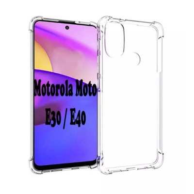 Купить ᐈ Кривой Рог ᐈ Низкая цена ᐈ Чехол-накладка BeCover Anti-Shock для Motorola Moto E30/E40 Clear (707882)