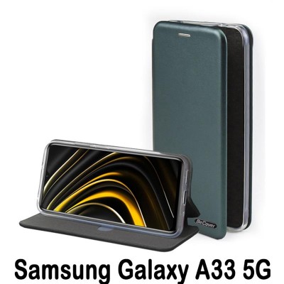 Купить ᐈ Кривой Рог ᐈ Низкая цена ᐈ Чeхол-книжка BeCover Exclusive для Samsung Galaxy A33 5G SM-A336 Dark Green (707934)