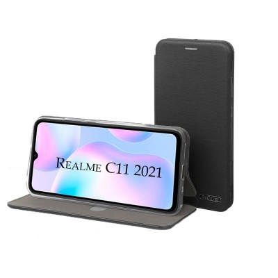 Купить ᐈ Кривой Рог ᐈ Низкая цена ᐈ Чeхол-книжка BeCover Exclusive для Realme C11 2021 Black (707256)