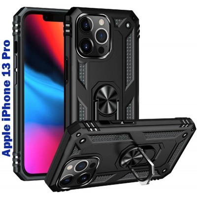 Купить ᐈ Кривой Рог ᐈ Низкая цена ᐈ Чeхол-накладка BeCover Military для Apple iPhone 13 Pro Black (707104)