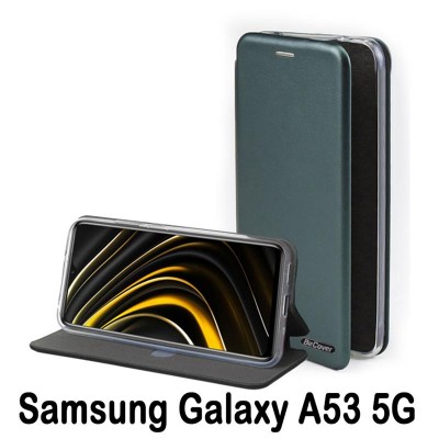 Купить ᐈ Кривой Рог ᐈ Низкая цена ᐈ Чeхол-книжка BeCover Exclusive для Samsung Galaxy A53 SM-A536 Dark Green (707937)