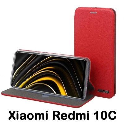 Купить ᐈ Кривой Рог ᐈ Низкая цена ᐈ Чeхол-книжка BeCover Exclusive для Xiaomi Redmi 10C Burgundy Red (707948)