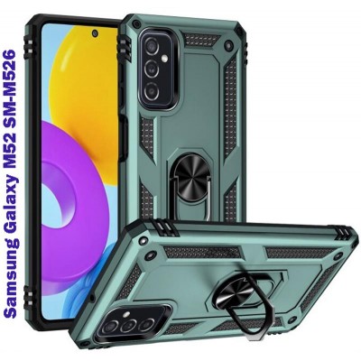 Купить ᐈ Кривой Рог ᐈ Низкая цена ᐈ Чeхол-накладка BeCover Military для Samsung Galaxy M52 SM-M526 Dark Green (707119)