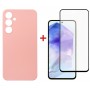 Купить ᐈ Кривой Рог ᐈ Низкая цена ᐈ Чeхол-накладка Dengos для Samsung Galaxy A55 SM-A556 Pink (DG-KM-92) + защитное стекло