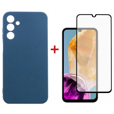 Купить ᐈ Кривой Рог ᐈ Низкая цена ᐈ Чeхол-накладка Dengos для Samsung Galaxy M15 SM-M156 Blue (DG-KM-89) + защитное стекло