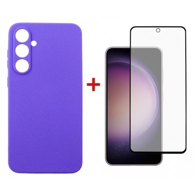 Купить ᐈ Кривой Рог ᐈ Низкая цена ᐈ Чeхол-накладка Dengos для Samsung Galaxy S23 FE SM-S711 Purple (DG-KM-12) + защитное стекло