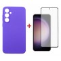 Купить ᐈ Кривой Рог ᐈ Низкая цена ᐈ Чeхол-накладка Dengos для Samsung Galaxy S23 FE SM-S711 Purple (DG-KM-12) + защитное стекло