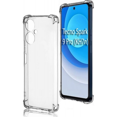 Купить ᐈ Кривой Рог ᐈ Низкая цена ᐈ Чехол-накладка BeCover Anti-Shock для Tecno Spark 9 Pro (KH7n) Clear (708907)