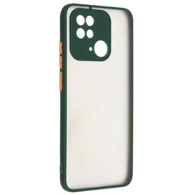 Купить ᐈ Кривой Рог ᐈ Низкая цена ᐈ Чехол-накладка Armorstandart Frosted Matte для Xiaomi Redmi 10C Dark Green (ARM66734)