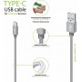 Купить ᐈ Кривой Рог ᐈ Низкая цена ᐈ Кабель Intaleo CBGNYT1 USB - USB Type-C (M/M), 1 м, Grey (1283126489136)