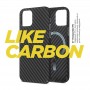 Купить ᐈ Кривой Рог ᐈ Низкая цена ᐈ Чехол-накладка Armorstandart LikeCarbon MagCase для Apple iPhone 13 Pro Max Black (ARM66362)