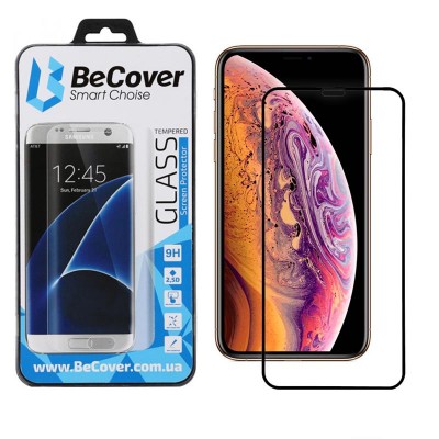 Купить ᐈ Кривой Рог ᐈ Низкая цена ᐈ Защитное стекло BeCover для Apple iPhone 11 Pro Black (704104)