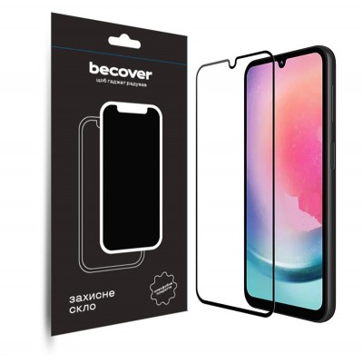 Купить ᐈ Кривой Рог ᐈ Низкая цена ᐈ Защитное стекло BeCover для Samsung Galaxy A24 4G SM-A245/M34 5G SM-M346 Black (709083)