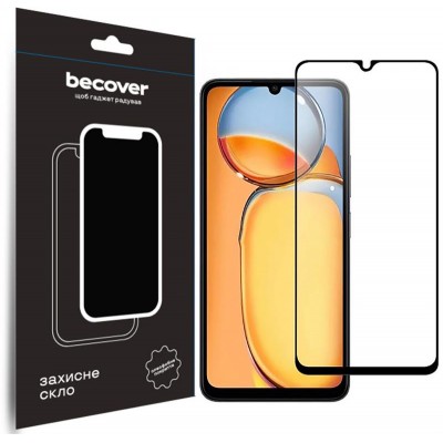 Купить ᐈ Кривой Рог ᐈ Низкая цена ᐈ Защитное стекло BeCover для Xiaomi Redmi 13C/Poco C65 Black (710491)