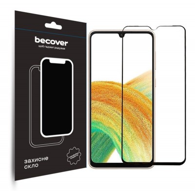 Купить ᐈ Кривой Рог ᐈ Низкая цена ᐈ Защитное стекло BeCover для Samsung Galaxy A34 5G SM-A346 Black (708840)