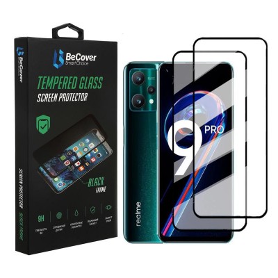 Купить ᐈ Кривой Рог ᐈ Низкая цена ᐈ Защитное стекло BeCover для Realme 9 Pro/9i Black (707878)