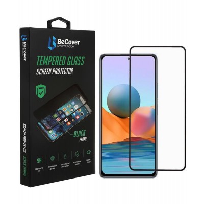 Купить ᐈ Кривой Рог ᐈ Низкая цена ᐈ Защитное стекло BeCover для Xiaomi Poco M4 Pro 5G Black (707041)