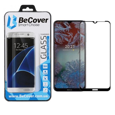 Купить ᐈ Кривой Рог ᐈ Низкая цена ᐈ Защитное стекло BeCover для Nokia G10/G20 Black (706389)