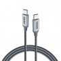 Купить ᐈ Кривой Рог ᐈ Низкая цена ᐈ Кабель Choetech USB Type-C - USB Type-C (M/M), 1.8 м, Grey (XCC-1002)