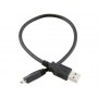 Кабель Atcom USB - micro USB V 2.0 (M/M), 0.8 м, чорний (9174) пакет