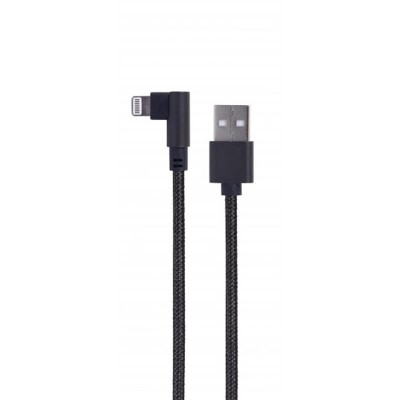 Купить ᐈ Кривой Рог ᐈ Низкая цена ᐈ Кабель Cablexpert USB - Lightning (M/M), 0.2 м, черный (CC-USB2-AMLML-0.2M)