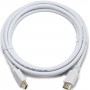 Кабель Cablexpert (CC-HDMI4-W-6) HDMI - HDMI V 2.0 (M/M), 4K, 2 м, вилка/вилка 1.8м White