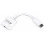 Адаптер Cablexpert DisplayPort - HDMI (M/F), 0.1 м, White (A-DPM-HDMIF-002-W)