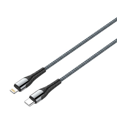 Купить ᐈ Кривой Рог ᐈ Низкая цена ᐈ Кабель ColorWay USB-C-Lightning, PD Fast Charging, 3.0А, 1м, Grey (CW-CBPDCL033-GR)