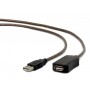 Кабель Cablexpert USB - USB V 2.0 (M/F), активний подовжувач, 10 м, чорний (UAE-01-10M)